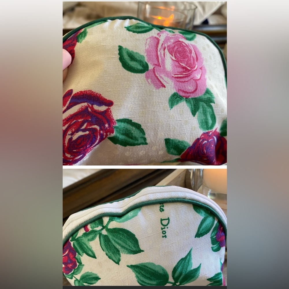 Christian Dior small Cosmetic Bag! Roses are Dior! 🌹🌹🌹🌹🌹🌹🌹🌹🌹🌹🌹🌹🌹🌹🌹🌹🌹🌹